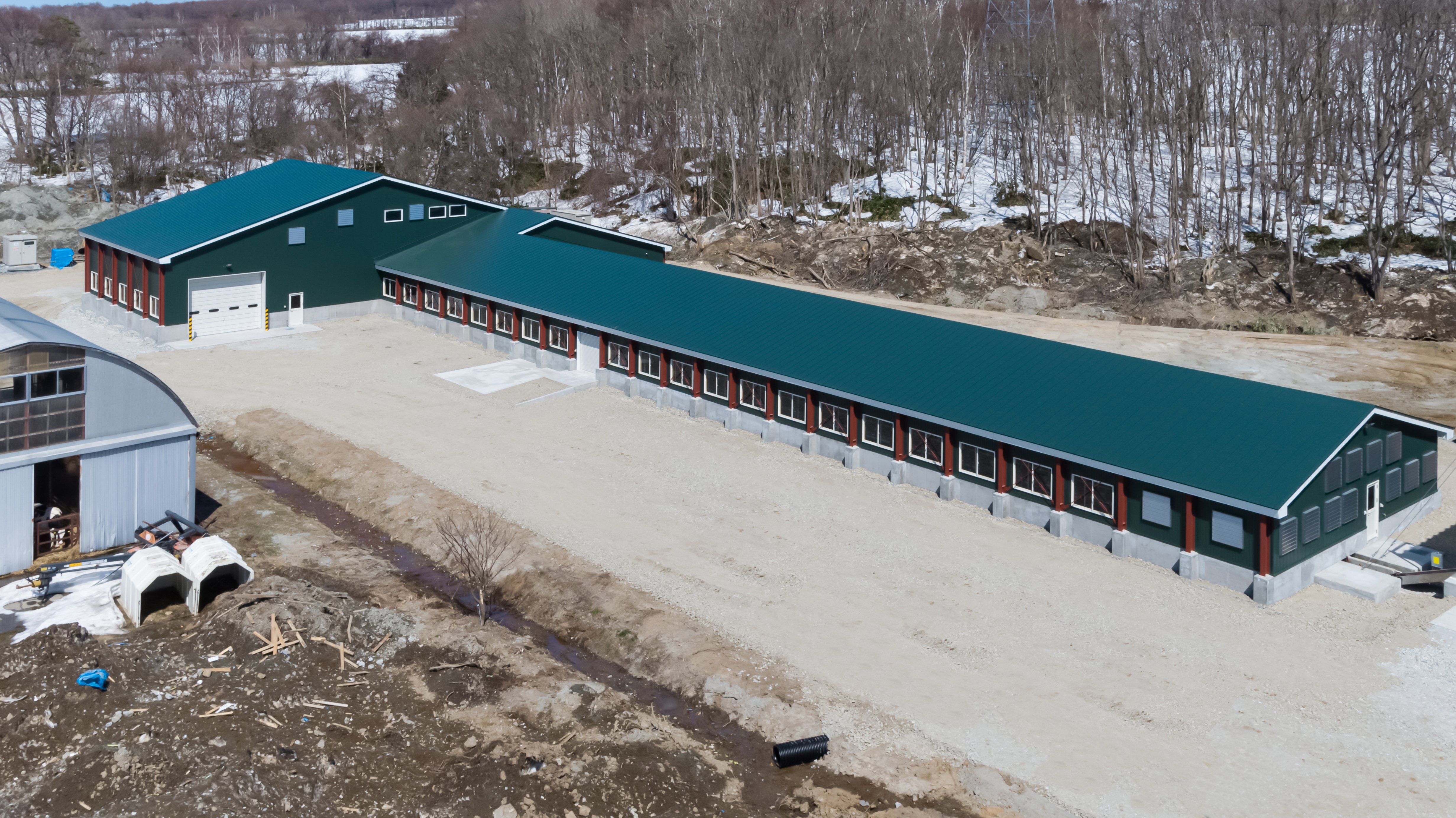 【施工実績】Splend Dairy（株）牛舎、糞尿処理施設建設工事